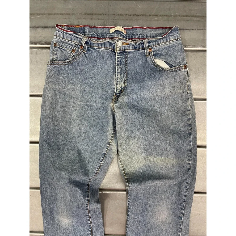 VTG Levis 550 Jeans Womens 12M 30X31 Blue Medium Wash‎ Denim Relaxed Boot Cut
